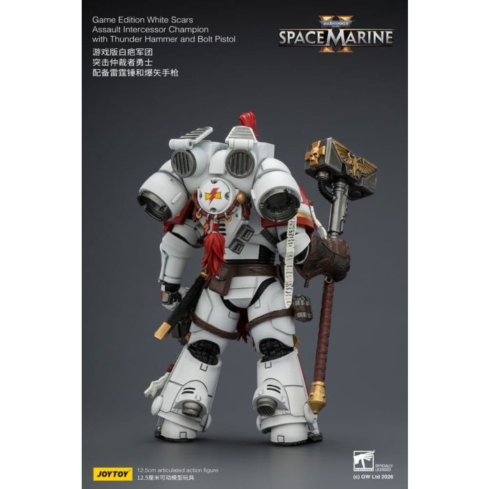 Warhammer Action Figure Game Edition White Scars Assault Intercessor Champion 13 cm