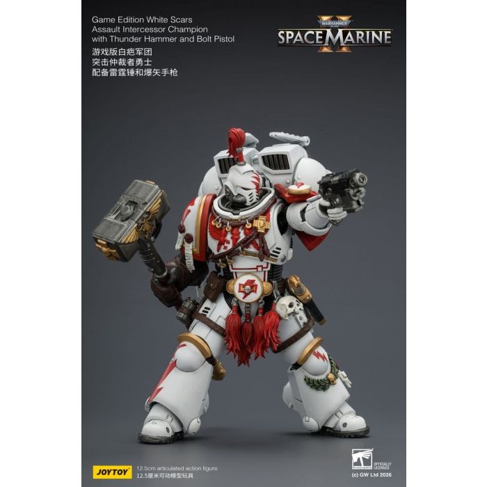 Warhammer Action Figure Game Edition White Scars Assault Intercessor Champion 13 cm