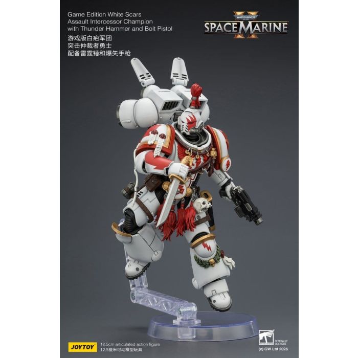 Warhammer Action Figure Game Edition White Scars Assault Intercessor Champion 13 cm