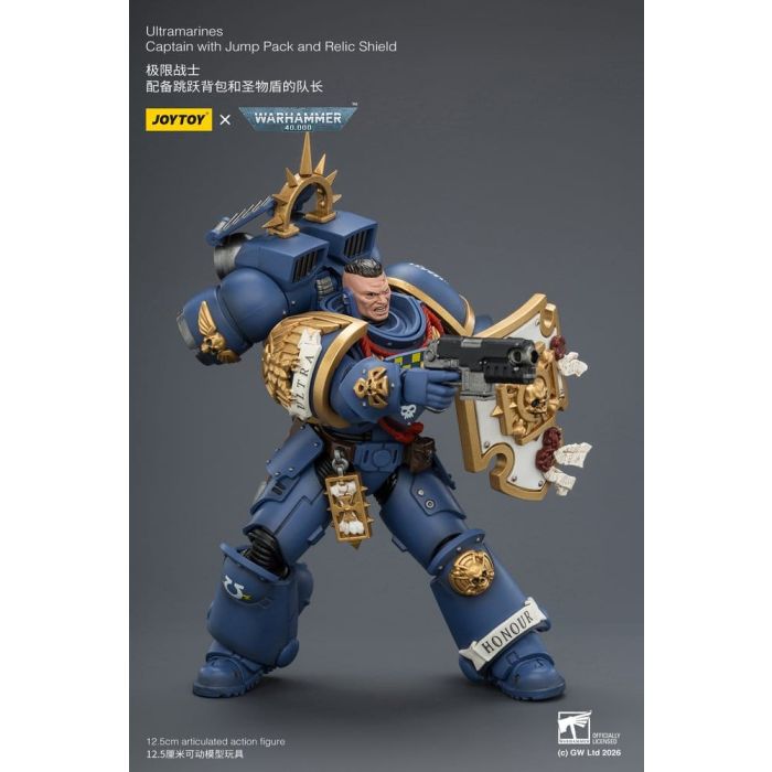 Warhammer Action Figure Ultramarines Captain 13 cm