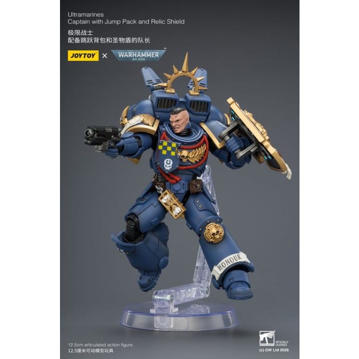 Warhammer Action Figure Ultramarines Captain 13 cm