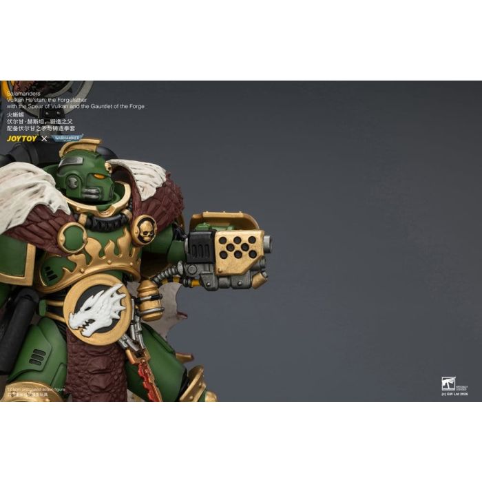 Warhammer Action Figure Salamanders Vulkan He'stan, the Forgefather 13 cm