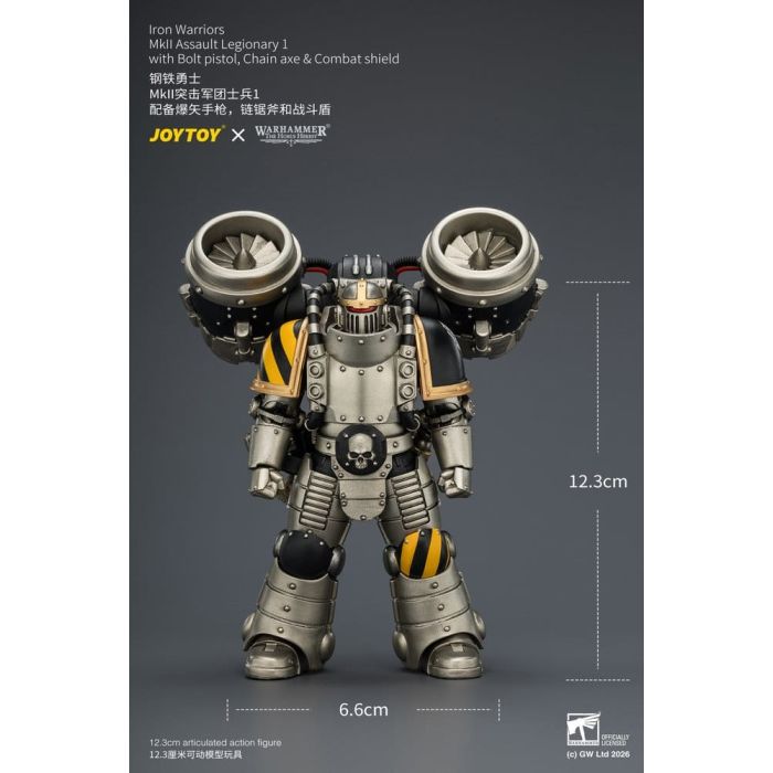 Warhammer The Horus Heresy Action Figure Iron Warriors MkII Assault Legionary 1 12 cm