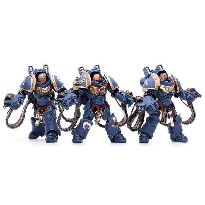 Warhammer 40k Action Figure 3-Pack 1/18 Ultramarines Aggressors 12 cm