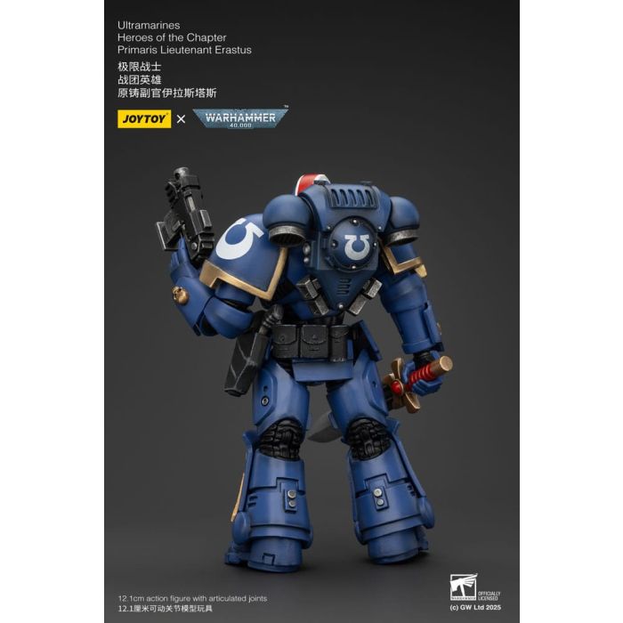 Warhammer 40k Action Figure 1/18 Ultramarines Heroes of the Chapter Primaris Lieutenant Erastus 20 cm