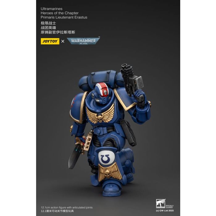Warhammer 40k Action Figure 1/18 Ultramarines Heroes of the Chapter Primaris Lieutenant Erastus 20 cm