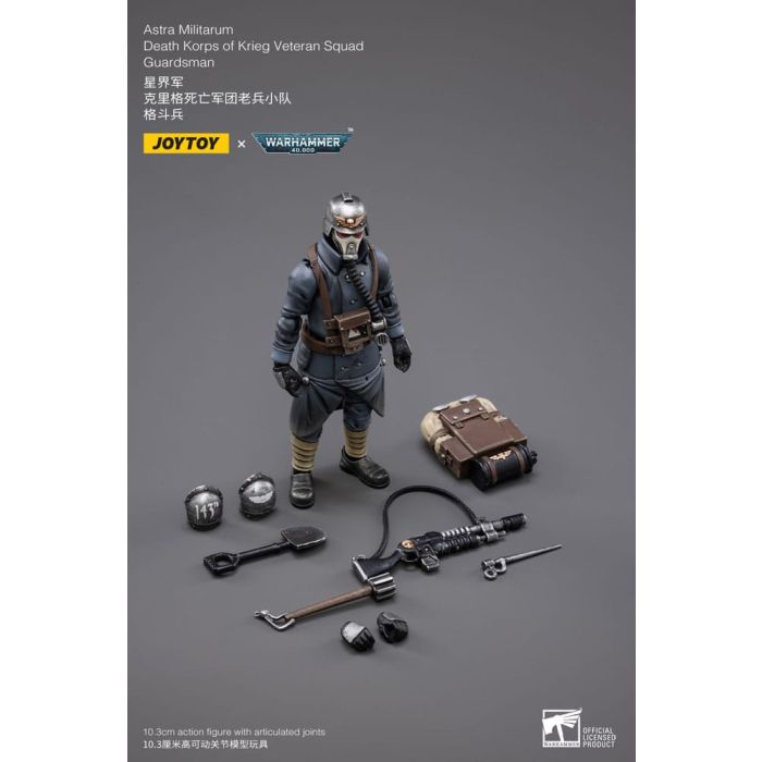 Warhammer 40k Action Figure 1/18 Astra MilitarumDeath Korps of Krieg Veteran Squad Guardsman 11 cm    