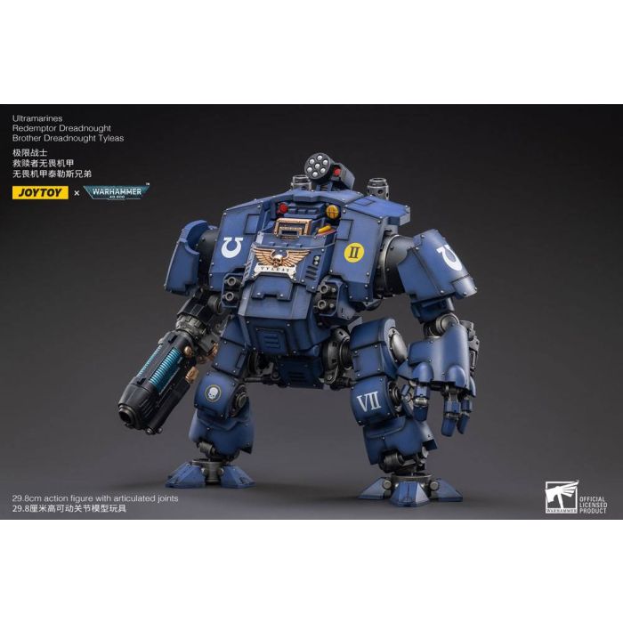 Warhammer 40,000 Action Figure 1/18 Ultramarines Redemptor Dreadnought Brother Dreadnought Tyleas 30 cm Reproduction