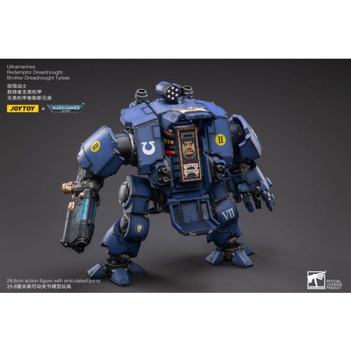 Warhammer 40,000 Action Figure 1/18 Ultramarines Redemptor Dreadnought Brother Dreadnought Tyleas 30 cm Reproduction