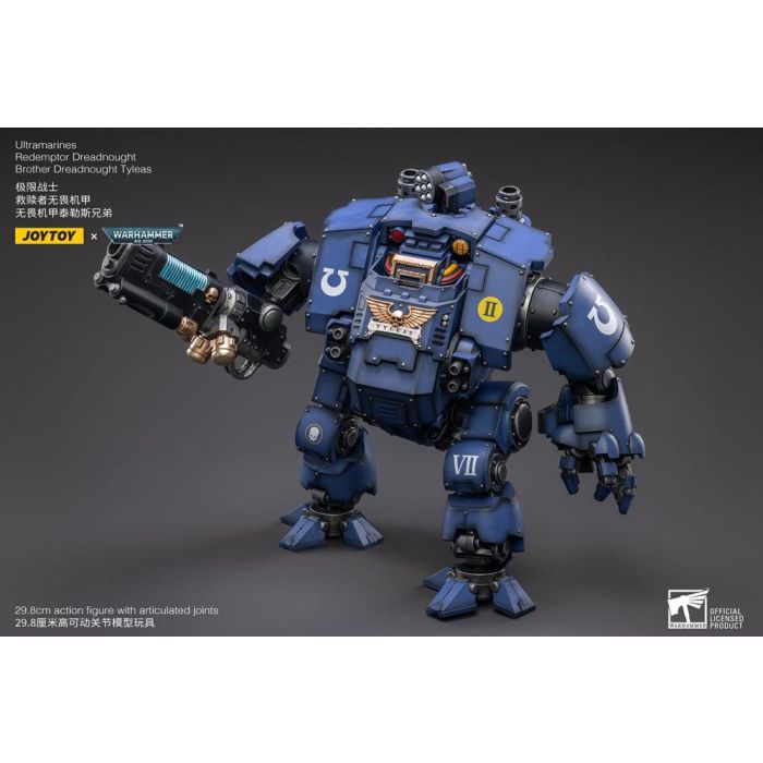 Warhammer 40,000 Action Figure 1/18 Ultramarines Redemptor Dreadnought Brother Dreadnought Tyleas 30 cm Reproduction