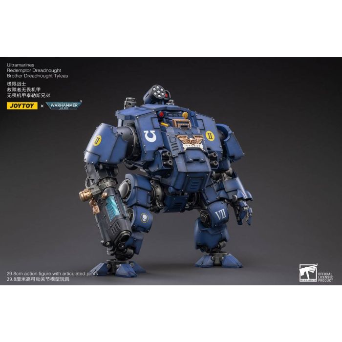 Warhammer 40,000 Action Figure 1/18 Ultramarines Redemptor Dreadnought Brother Dreadnought Tyleas 30 cm Reproduction