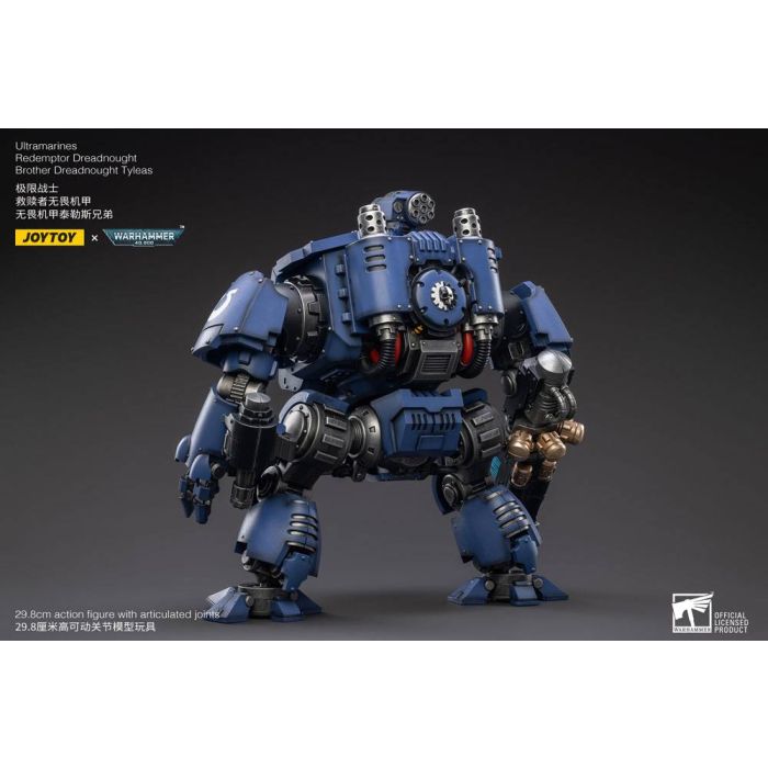 Warhammer 40,000 Action Figure 1/18 Ultramarines Redemptor Dreadnought Brother Dreadnought Tyleas 30 cm Reproduction