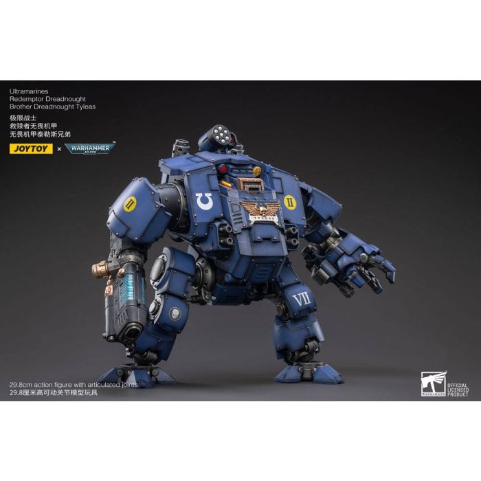 Warhammer 40,000 Action Figure 1/18 Ultramarines Redemptor Dreadnought Brother Dreadnought Tyleas 30 cm Reproduction