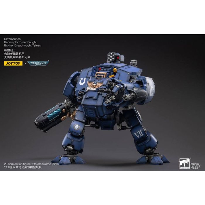 Warhammer 40,000 Action Figure 1/18 Ultramarines Redemptor Dreadnought Brother Dreadnought Tyleas 30 cm Reproduction