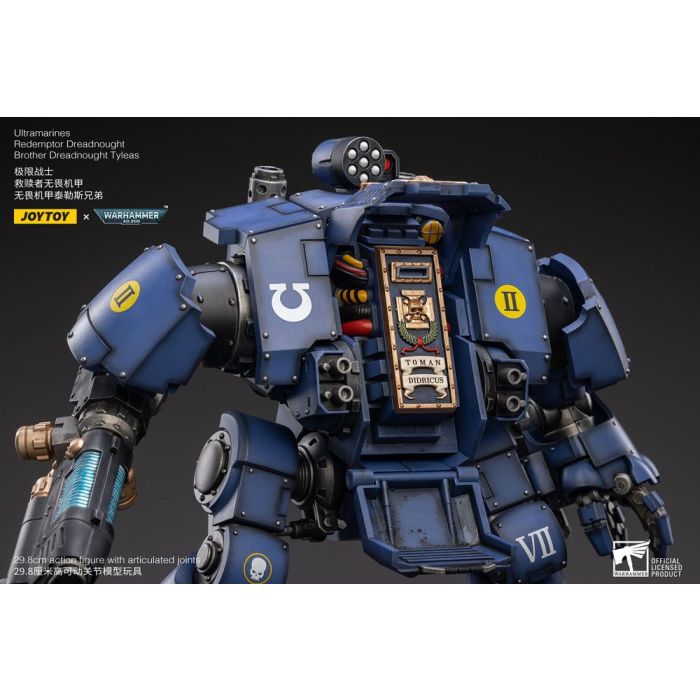 Warhammer 40,000 Action Figure 1/18 Ultramarines Redemptor Dreadnought Brother Dreadnought Tyleas 30 cm Reproduction