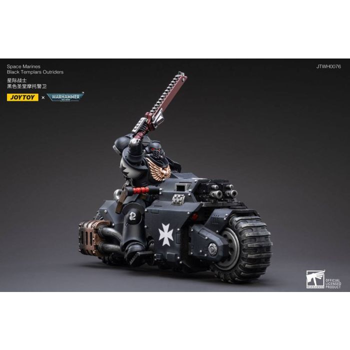 Warhammer 40k Vehicle 1/18 Black Templars Outrider Bike 22 cm
