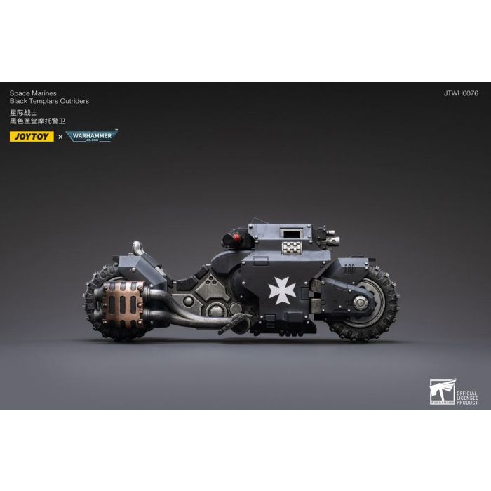 Warhammer 40k Vehicle 1/18 Black Templars Outrider Bike 22 cm