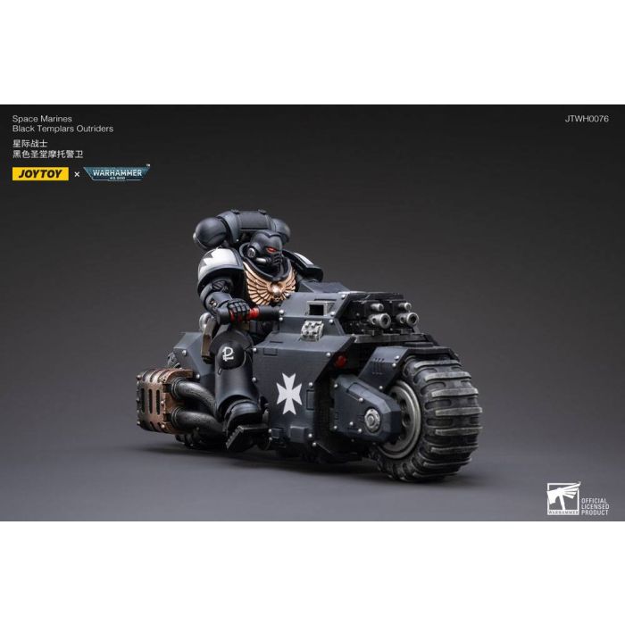 Warhammer 40k Vehicle 1/18 Black Templars Outrider Bike 22 cm