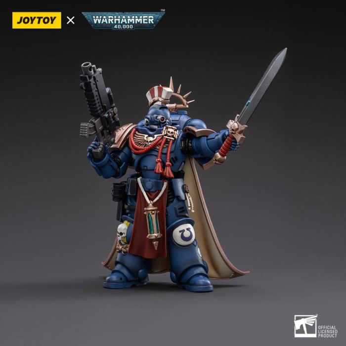 Warhammer 40k Action Figure 1/18 Ultramarines Primaris Captain Sidonicus 12 cm