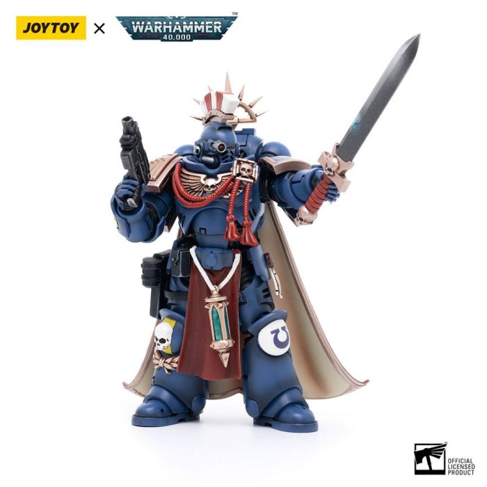 Warhammer 40k Action Figure 1/18 Ultramarines Primaris Captain Sidonicus 12 cm