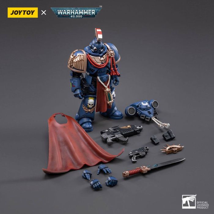 Warhammer 40k Action Figure 1/18 Ultramarines Primaris Captain Sidonicus 12 cm