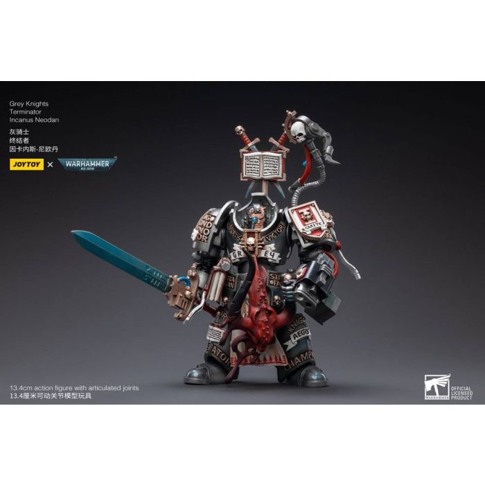 Warhammer 40k Action Figure 1/18 Grey Knights Terminator Incanus Neodan 13 cm