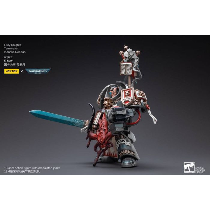 Warhammer 40k Action Figure 1/18 Grey Knights Terminator Incanus Neodan 13 cm