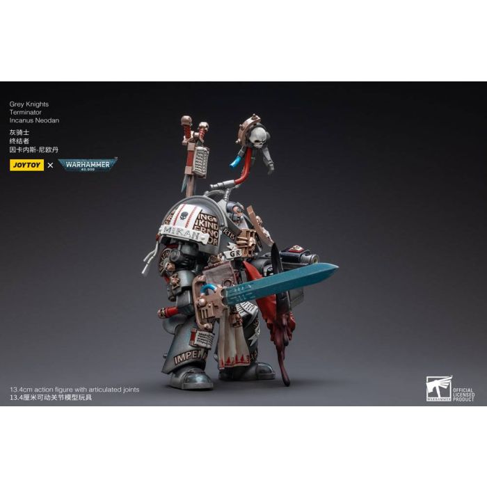 Warhammer 40k Action Figure 1/18 Grey Knights Terminator Incanus Neodan 13 cm