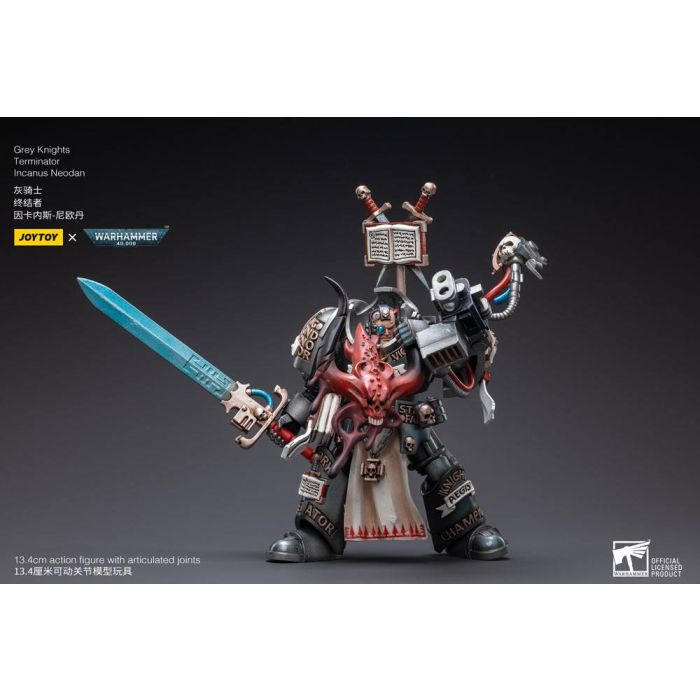 Warhammer 40k Action Figure 1/18 Grey Knights Terminator Incanus Neodan 13 cm