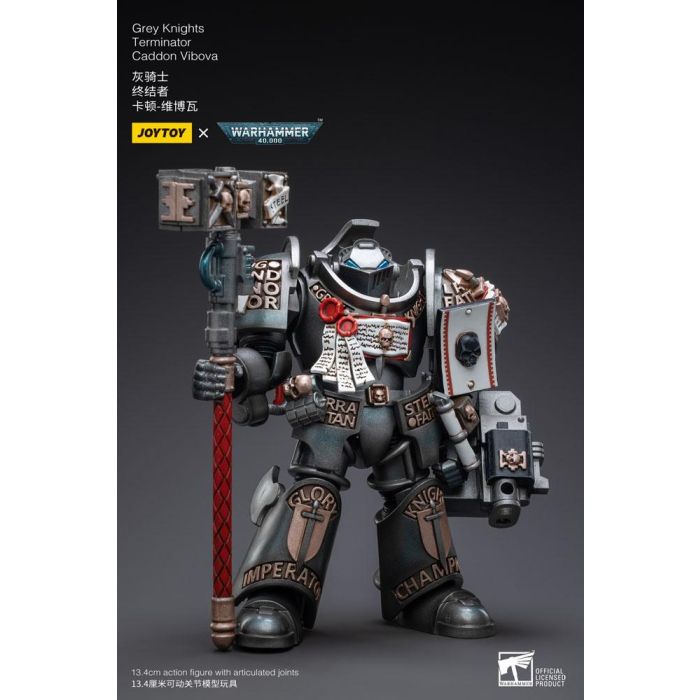 Warhammer 40k Action Figure 1/18 Grey Knights Terminator Caddon Vibova 13 cm