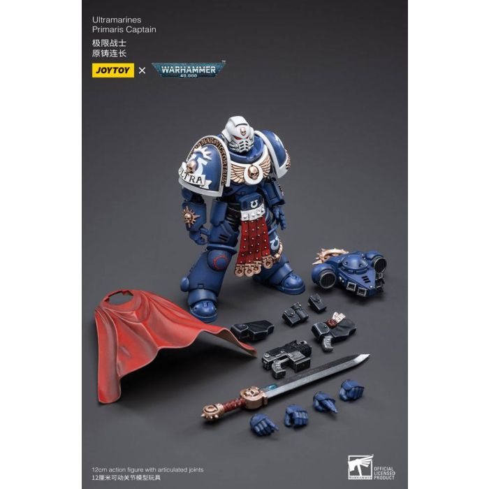 Warhammer 40k Action Figure 1/18 Ultramarines Primaris Captain 12 cm
