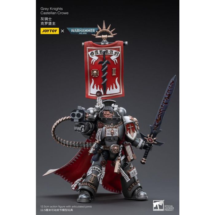 Warhammer 40k Action Figure 1/18 Grey Knights Castellan Crowe 12 cm