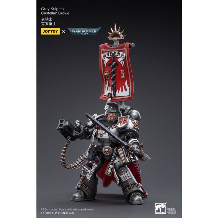 Warhammer 40k Action Figure 1/18 Grey Knights Castellan Crowe 12 cm