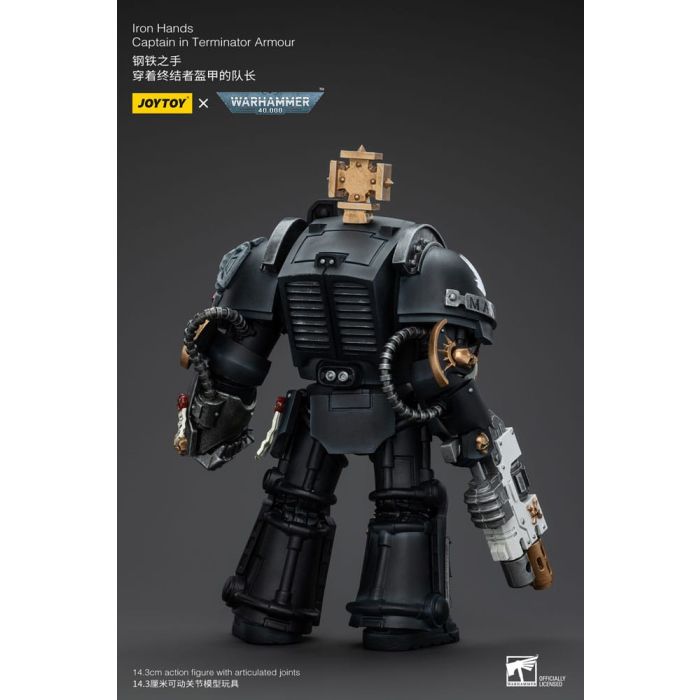 Warhammer 40k Action Figure 1/18 Iron Hands Captain in Terminator Armour 14 cm   