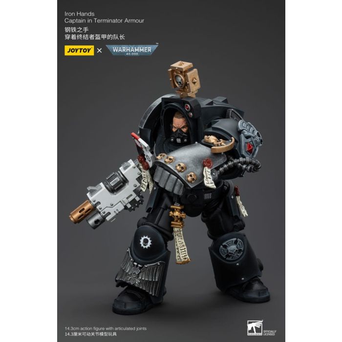Warhammer 40k Action Figure 1/18 Iron Hands Captain in Terminator Armour 14 cm   