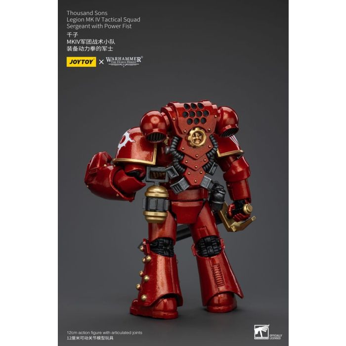 Warhammer The Horus Heresy Action Figure 1/18 Thousand Sons Legion MK IV Tactical Squad Sergeant with Power Fist 12 cm      