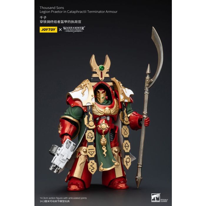 Warhammer The Horus Heresy Action Figure 1/18 Thousand sons Legion Praetor in Cataphractii Terminator Armour 12 cm  