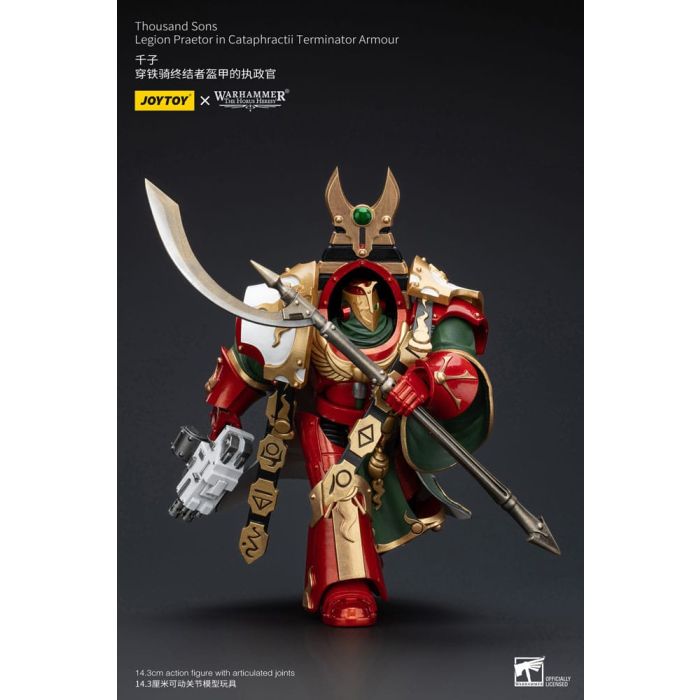 Warhammer The Horus Heresy Action Figure 1/18 Thousand sons Legion Praetor in Cataphractii Terminator Armour 12 cm  