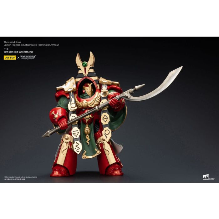 Warhammer The Horus Heresy Action Figure 1/18 Thousand sons Legion Praetor in Cataphractii Terminator Armour 12 cm  
