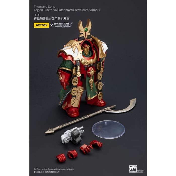 Warhammer The Horus Heresy Action Figure 1/18 Thousand sons Legion Praetor in Cataphractii Terminator Armour 12 cm  