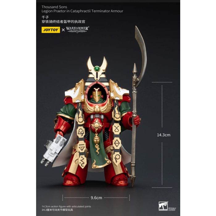 Warhammer The Horus Heresy Action Figure 1/18 Thousand sons Legion Praetor in Cataphractii Terminator Armour 12 cm  