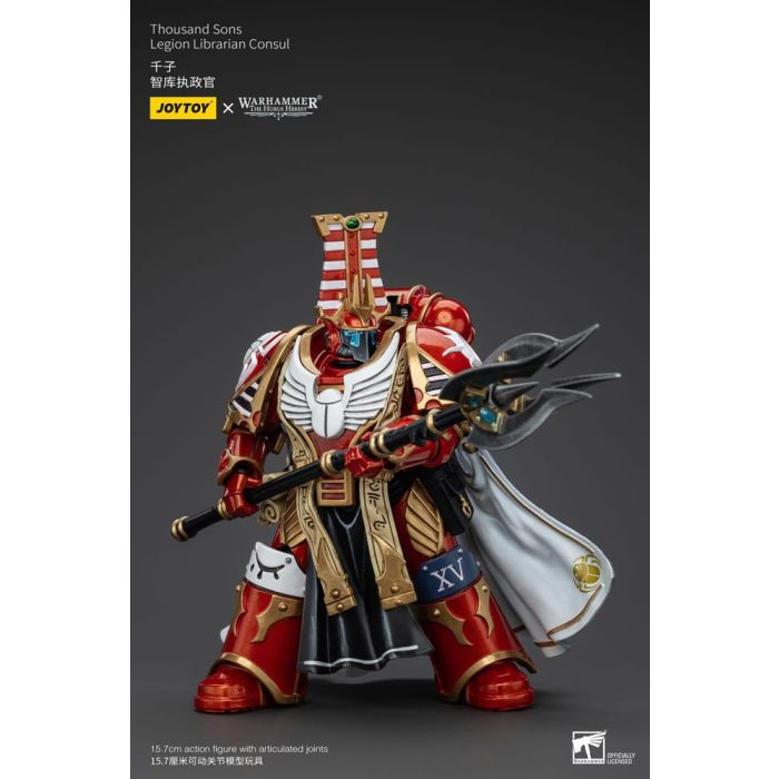 Warhammer The Horus Heresy Action Figure 1/18 Thousand Sons Legion Librarian Consut 16 cm