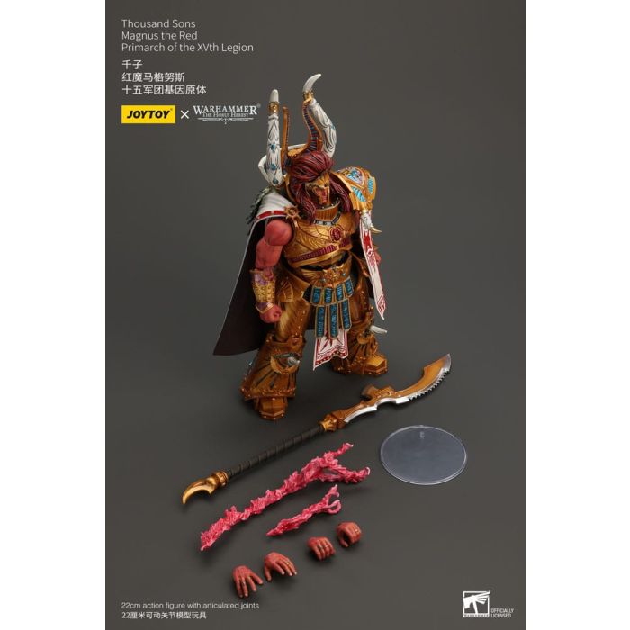 Warhammer The Horus Heresy Action Figure 1/18 Thousand sons Magnus the Red Primarch of the XVth Legion 12 cm  