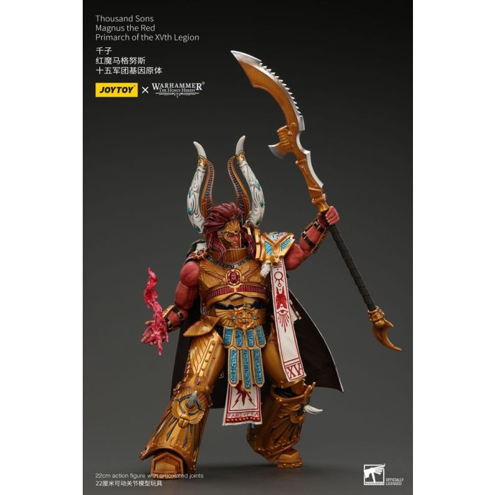Warhammer The Horus Heresy Action Figure 1/18 Thousand sons Magnus the Red Primarch of the XVth Legion 12 cm  