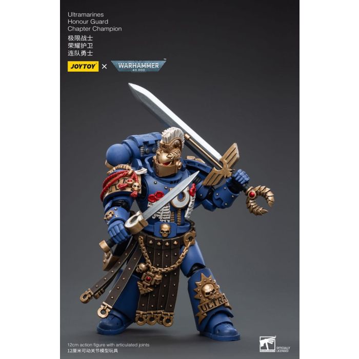 Warhammer 40k Action Figure 1/18 Ultramarines Honour Guard Chapter Champion 12 cm
