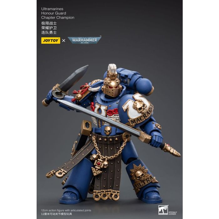 Warhammer 40k Action Figure 1/18 Ultramarines Honour Guard Chapter Champion 12 cm