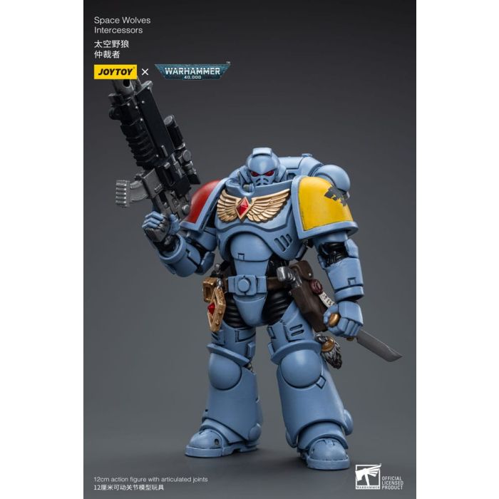Warhammer 40k Action Figure 1/18 Space Wolves Intercessors 12 cm
