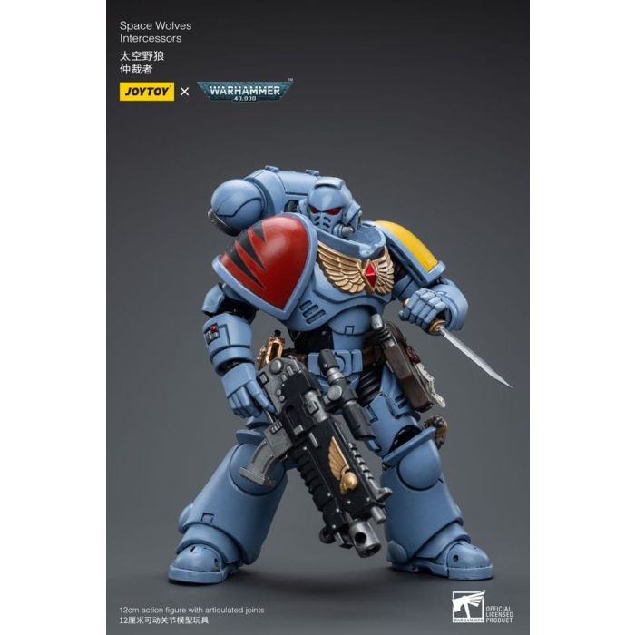 Warhammer 40k Action Figure 1/18 Space Wolves Intercessors 12 cm