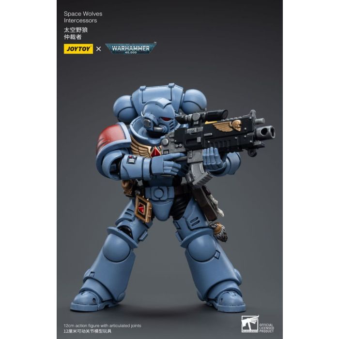 Warhammer 40k Action Figure 1/18 Space Wolves Intercessors 12 cm