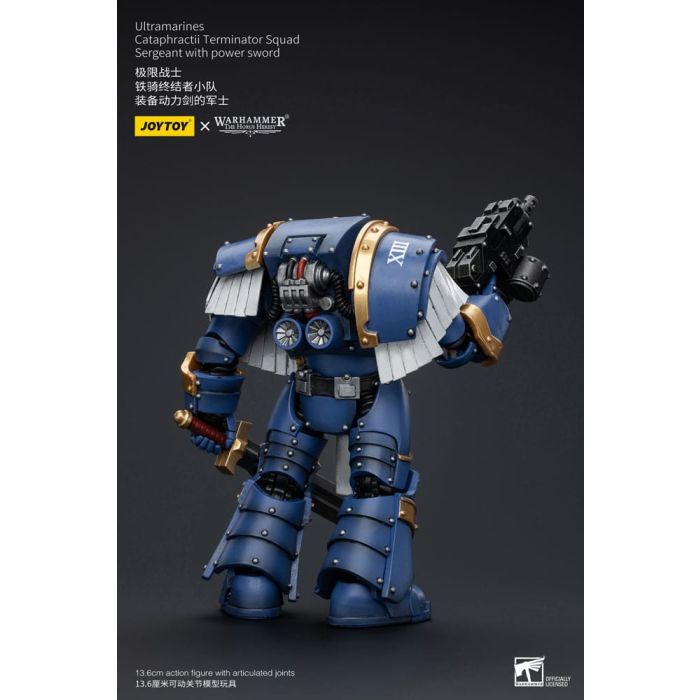 Warhammer The Horus Heresy Action Figure 1/18 Ultramarines Cataphractii Terminator Squad Sergeant with Power Sword 14 cm      